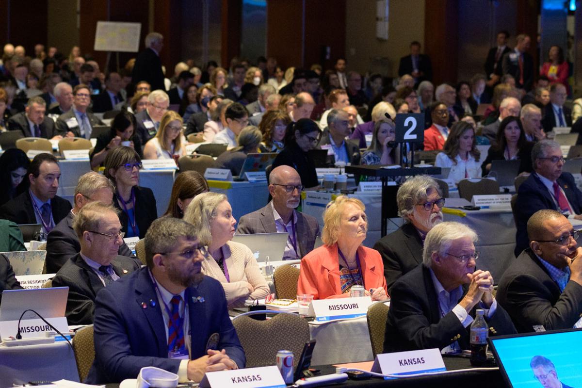 2023 Annual Meeting delegates from Kansas and Missouri