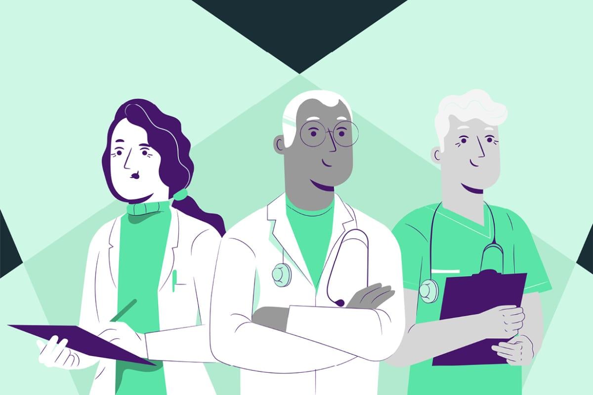 Illustration of physicians