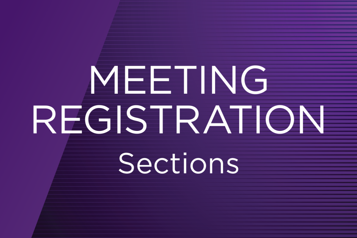 2023 Annual Section Meetings registration
